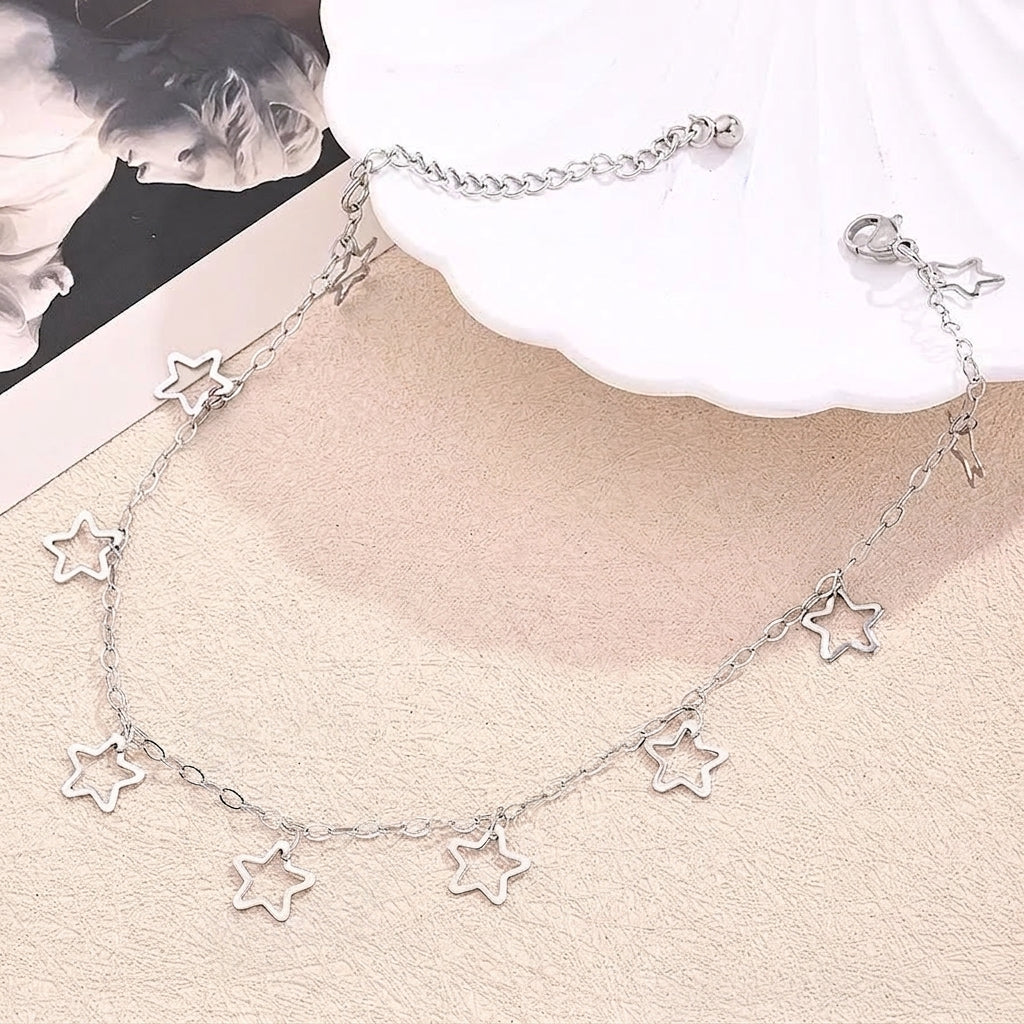 Bracelet Cheville Bohémien Pendentif Acier 304 Fait Main | WristArt