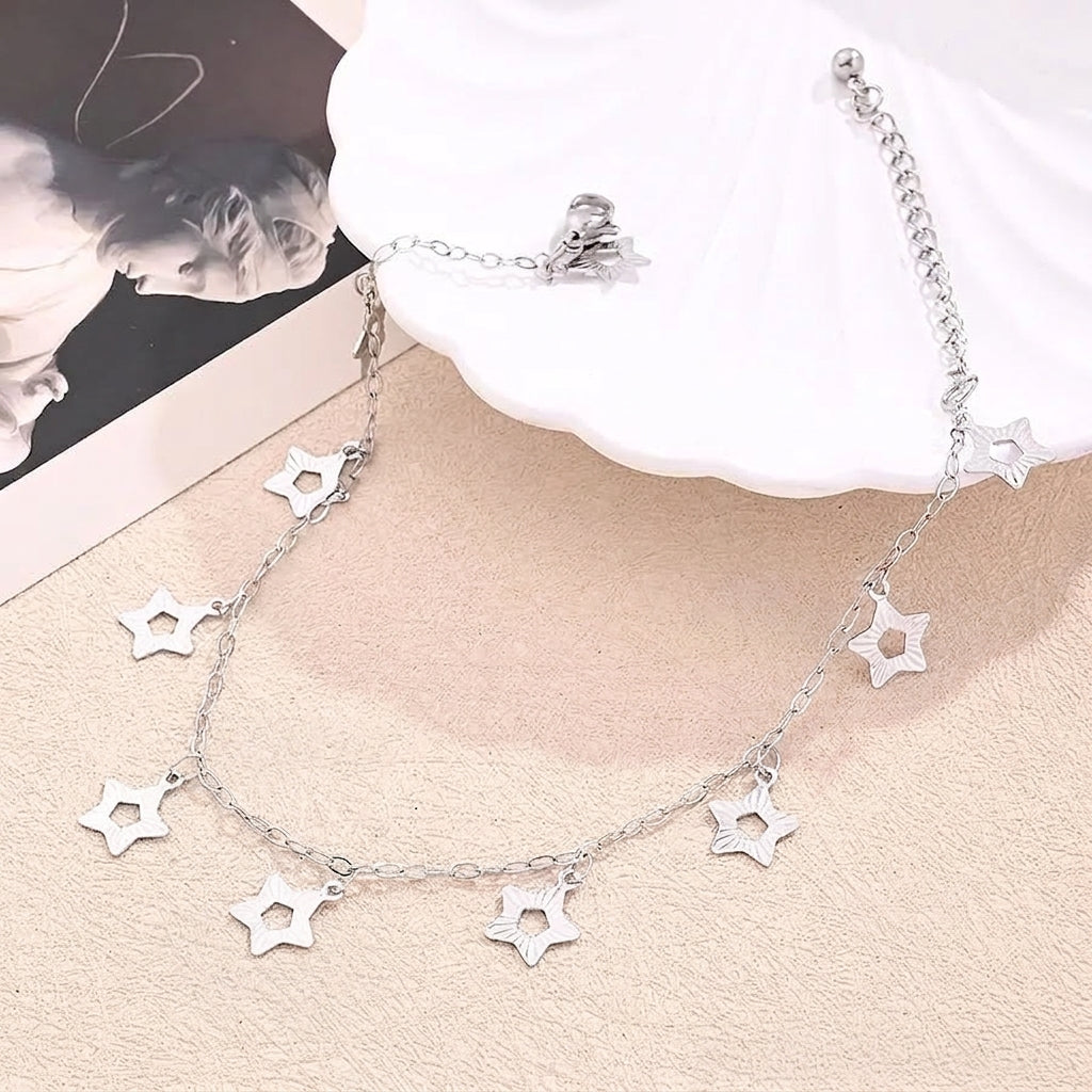 Bracelet Cheville Bohémien Pendentif Acier 304 Fait Main | WristArt