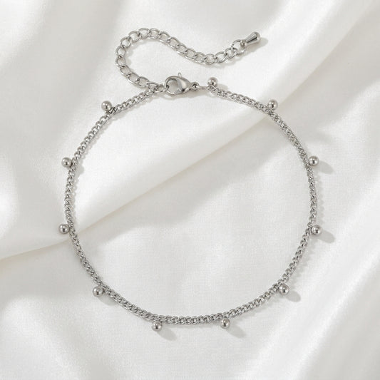 Bracelet Cheville Couleur Unie Acier 201 PVD 18K | WristArt