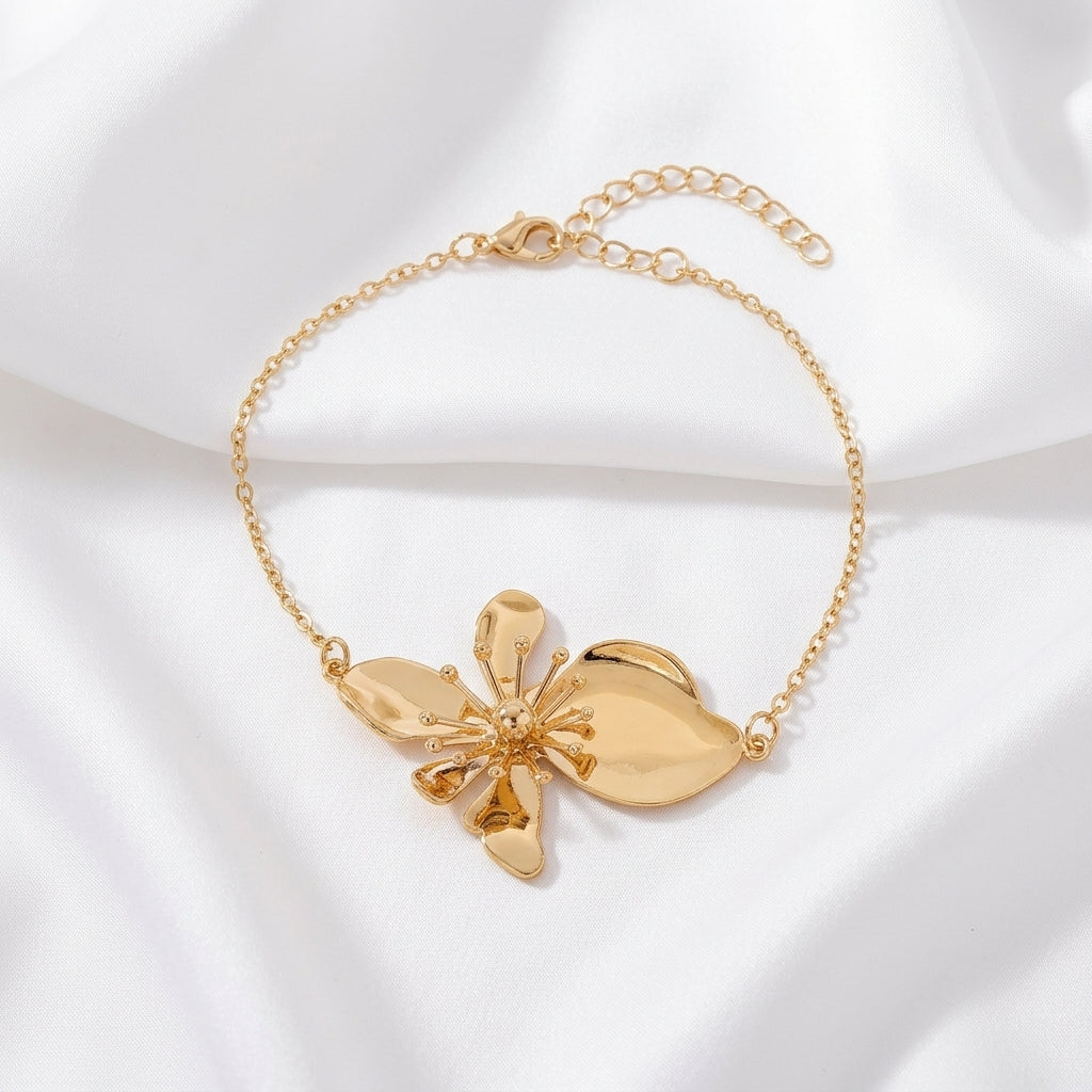 Bracelet Cheville Émail Floral Coloré Femme Tendance | WristArt