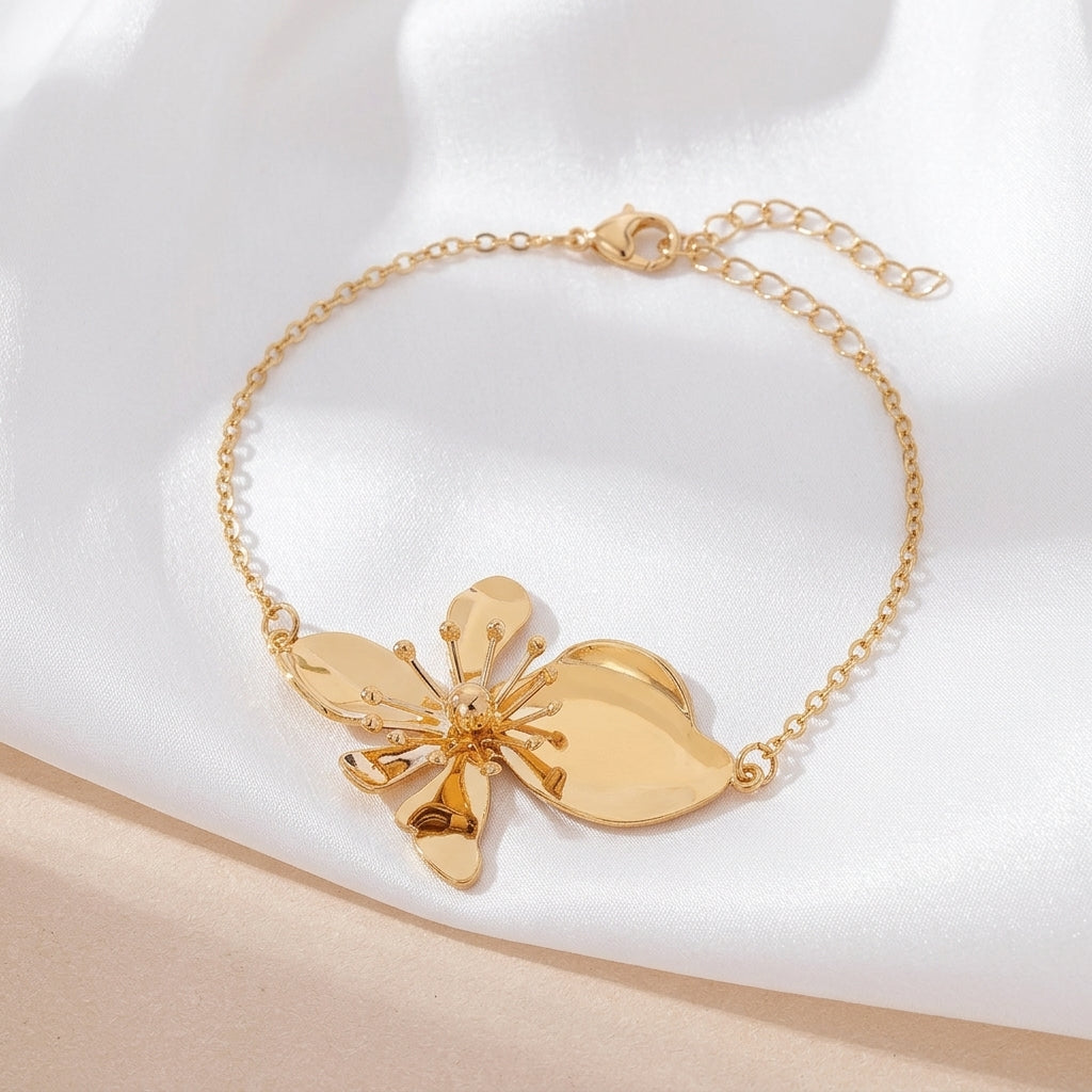 Bracelet Cheville Émail Floral Coloré Femme Tendance | WristArt