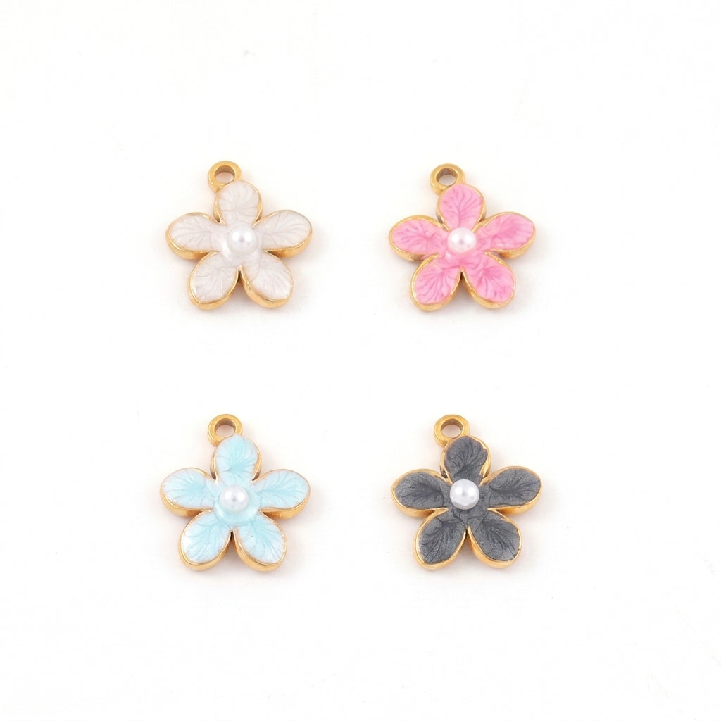 Bracelet Cheville Fleur Acier 201 Doré 4 Coloris | WristArt