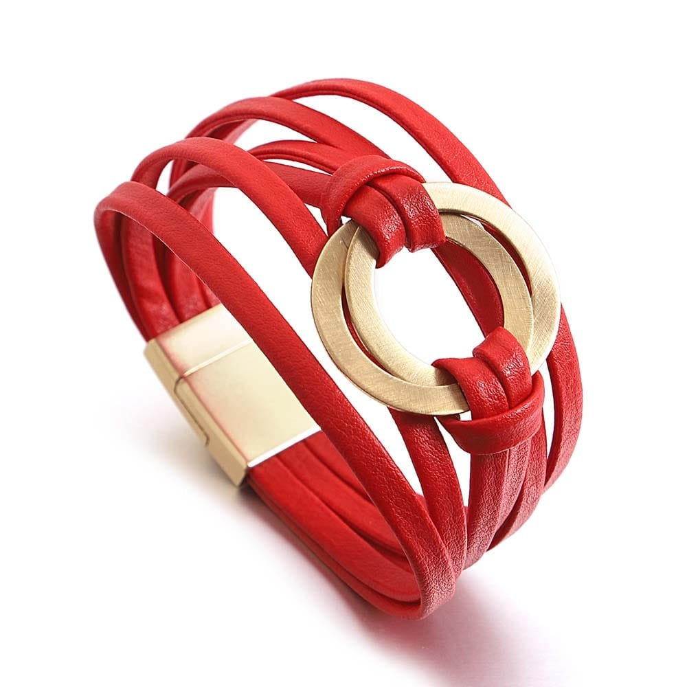 bracelet chic Rouge