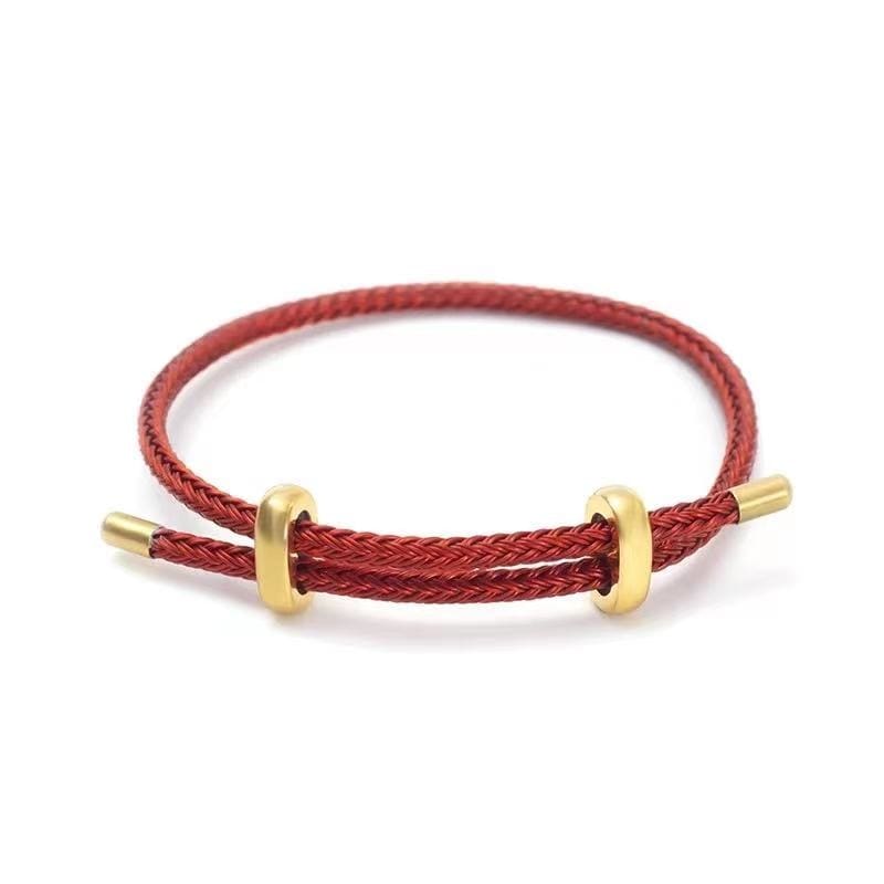 bracelet cordon femme luxe Rouge
