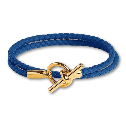 Bracelet Cordon Vintage Pastel Femme Bleu Foncé / 16cm