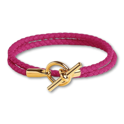 Bracelet Cordon Vintage Pastel Femme Fuschia / 16cm