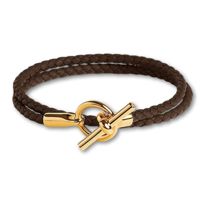Bracelet Cordon Vintage Pastel Femme Marron / 16cm