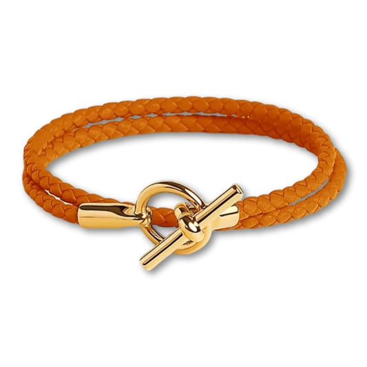 Bracelet Cordon Vintage Pastel Femme Orange / 16cm