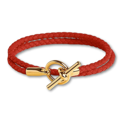 Bracelet Cordon Vintage Pastel Femme Rouge / 16cm