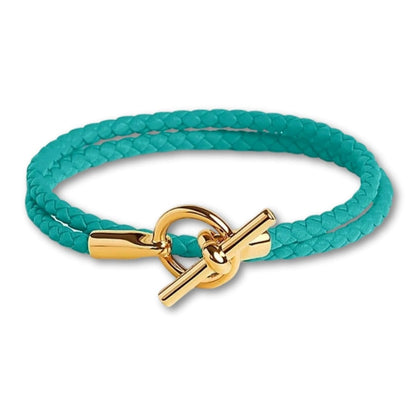 Bracelet Cordon Vintage Pastel Femme Turquoise / 16cm