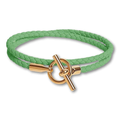 Bracelet Cordon Vintage Pastel Femme Vert Clair / 16cm