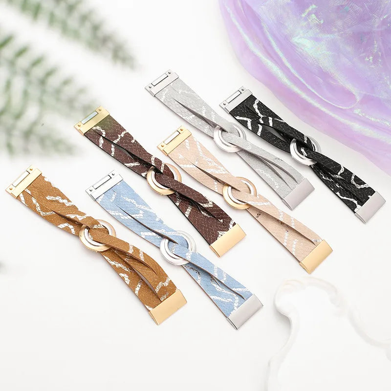 Bracelet Cuir Chic Femme