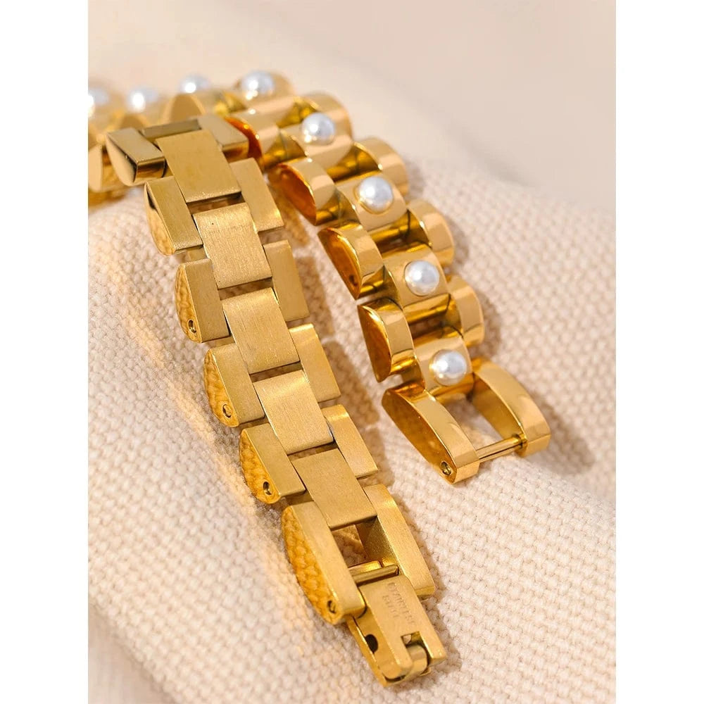 Bracelet Doré Éclat Inoxydable Femme