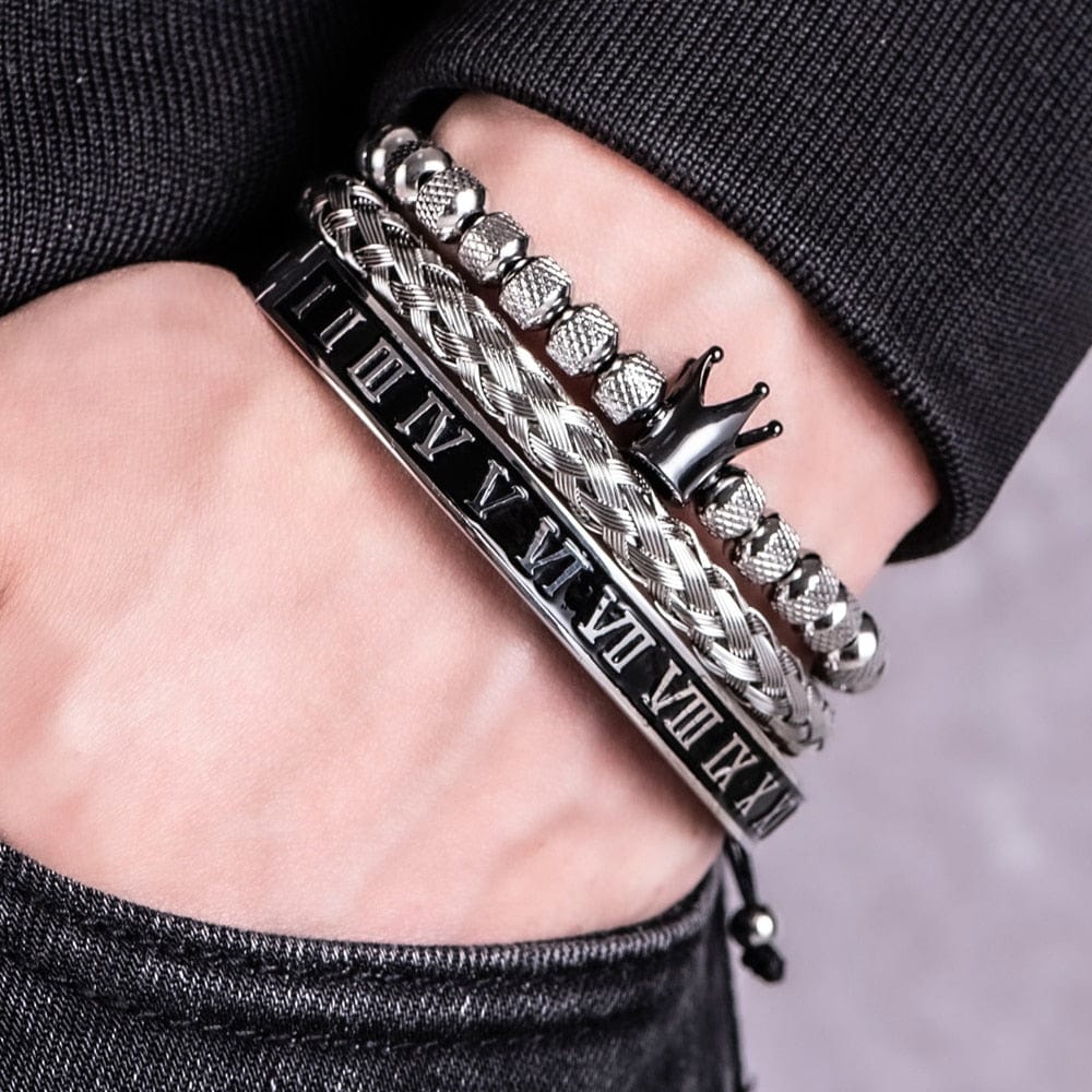 bracelet en acier homme
