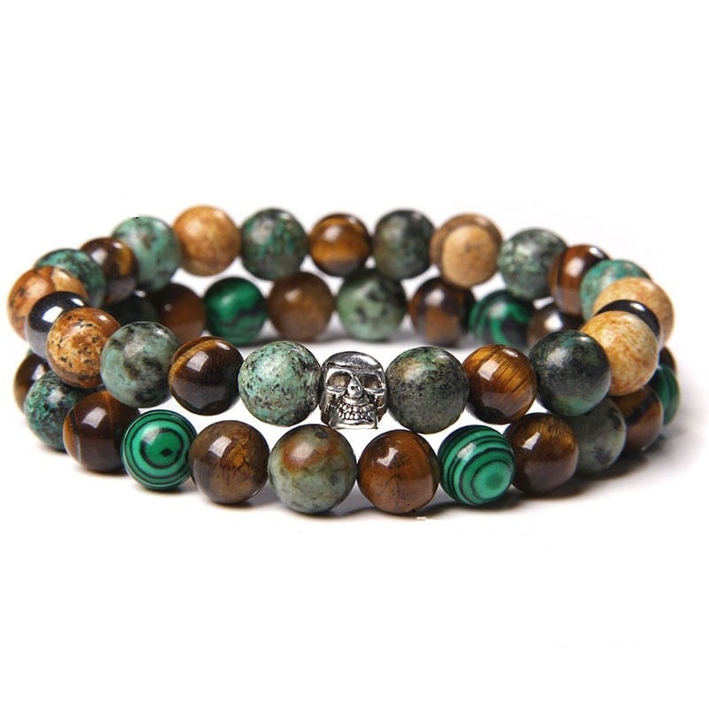 bracelet en pierre naturelle homme Astral / 19CM