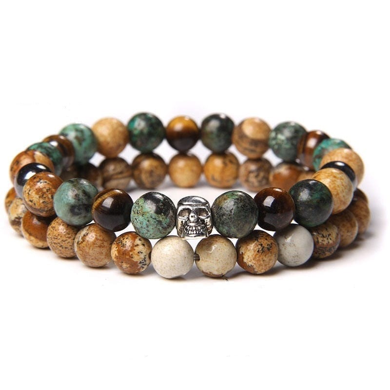 bracelet en pierre naturelle homme Pierre / 19CM
