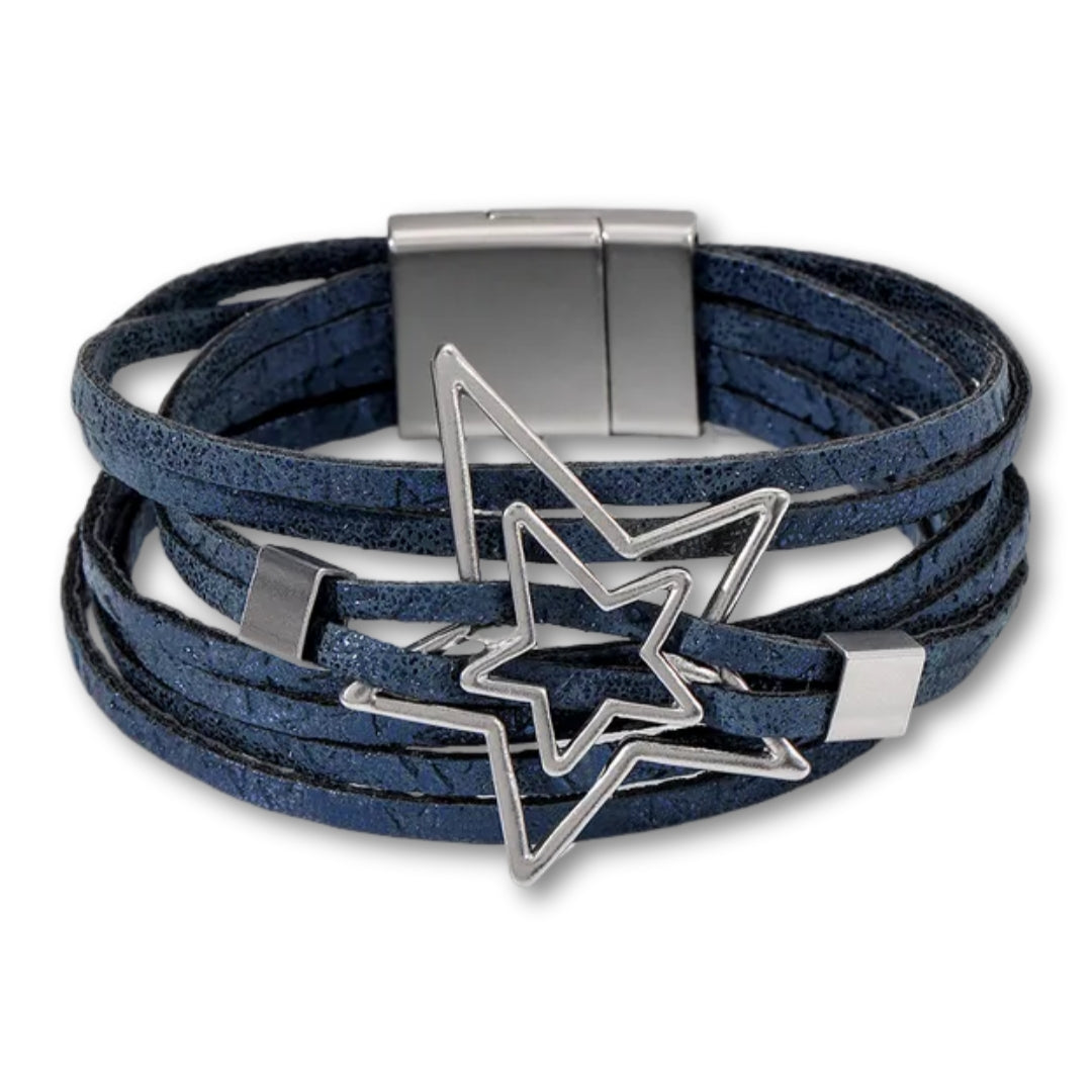 bracelet etoile femme Bleu