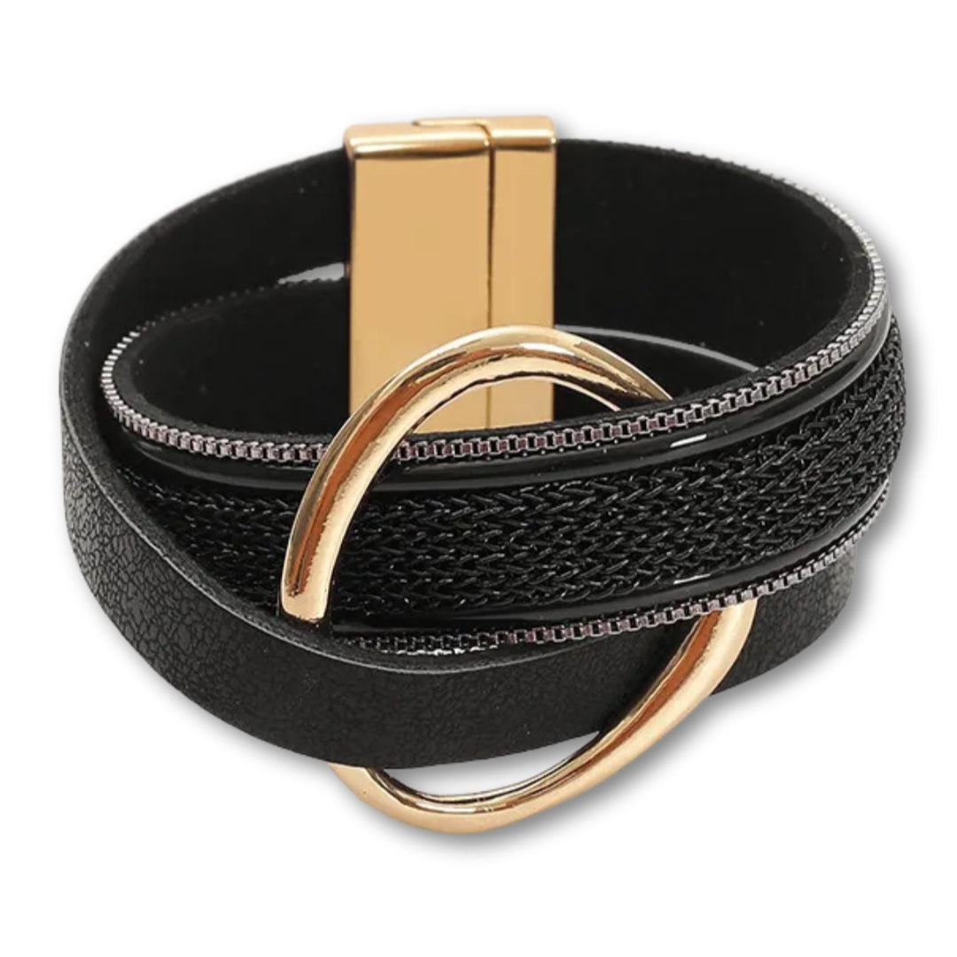 bracelet fantaisie femme Noir