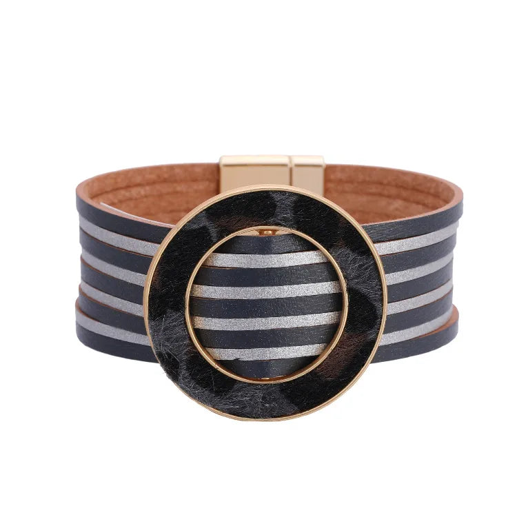 Bracelet fantaisie femme tendance | Bijou chic et moderne Gris