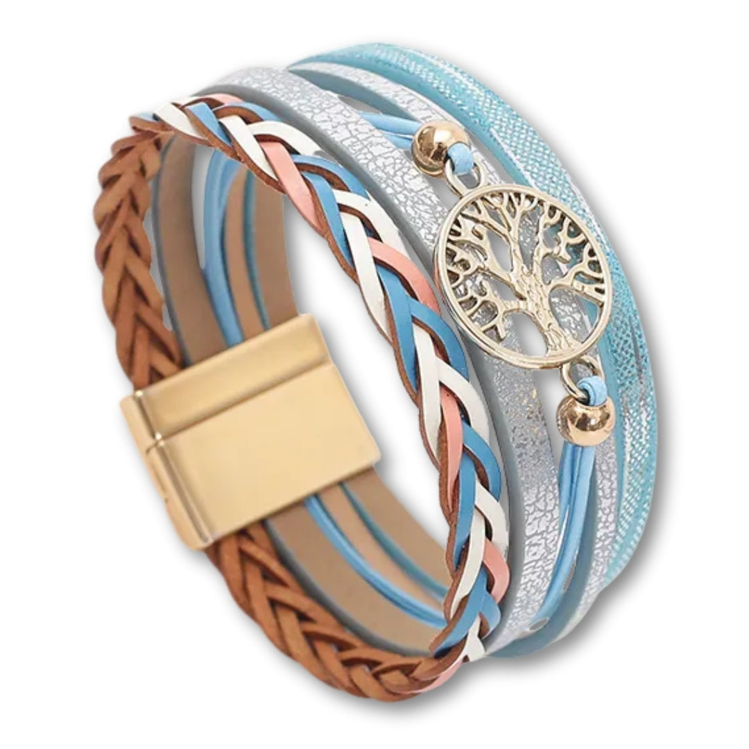 bracelet femme arbre de vie Bleu