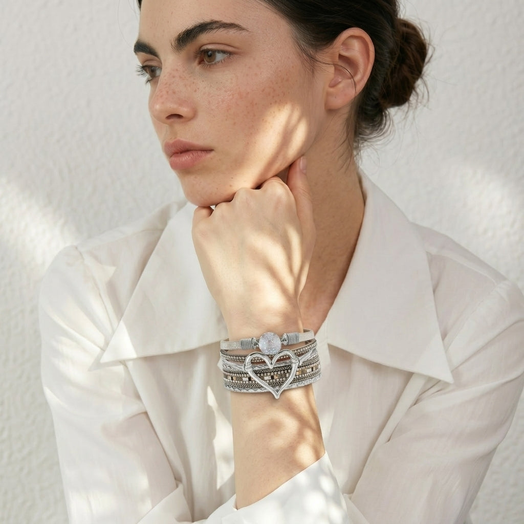 bracelet femme cœur