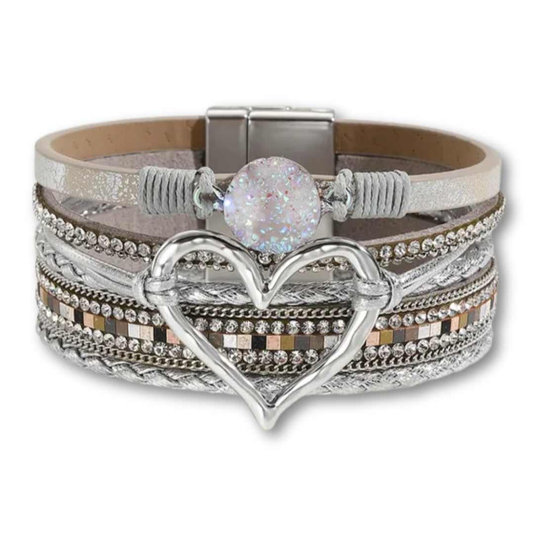 bracelet femme cœur Argent