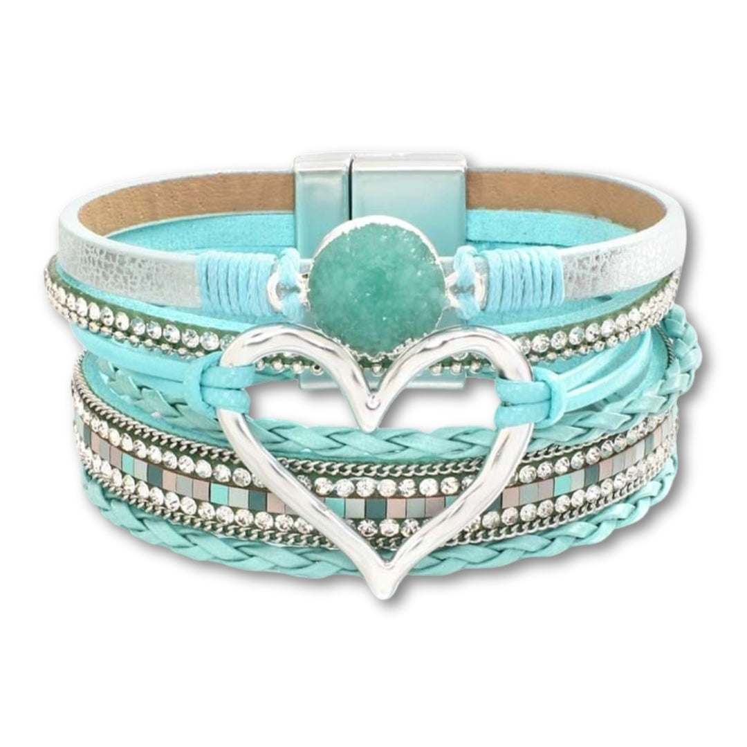 bracelet femme cœur Azur