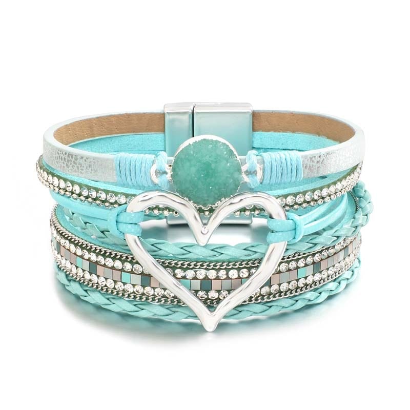 bracelet femme cœur Azur