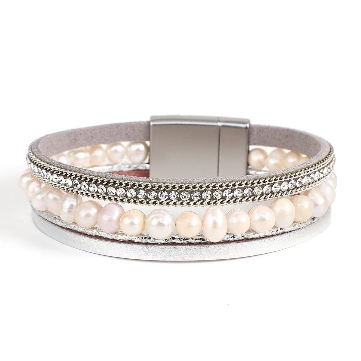 bracelet femme perle Argent
