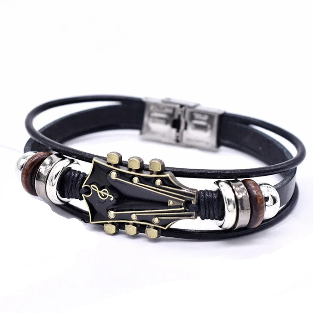 Bracelet guitare homme Noir