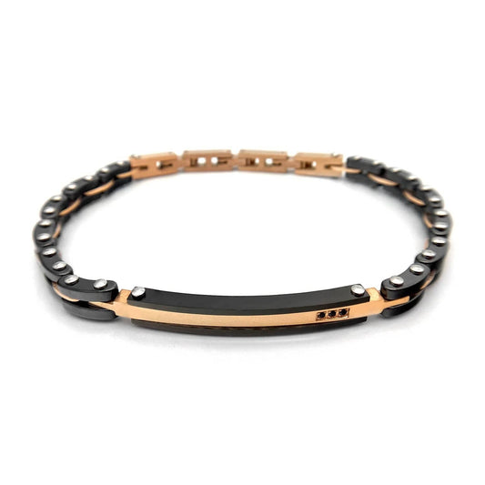 bracelet homme acier luxe Or