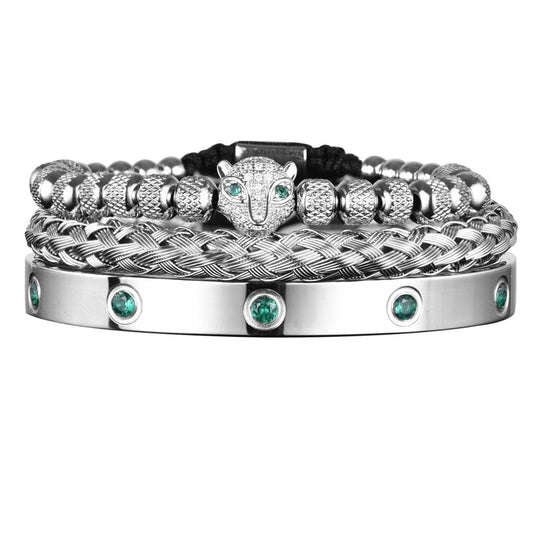bracelet homme acier original Argent