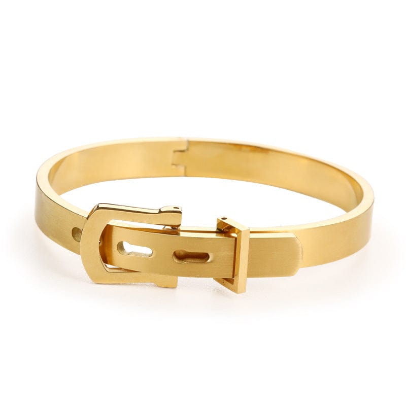bracelet homme en acier Or