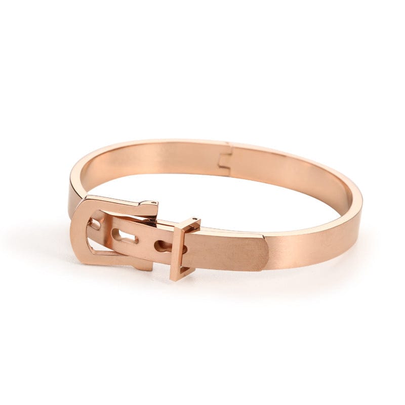 bracelet homme en acier Or Rose