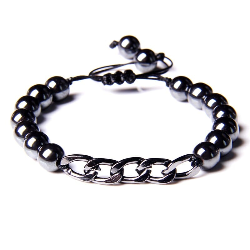 bracelet homme hematite Hematite