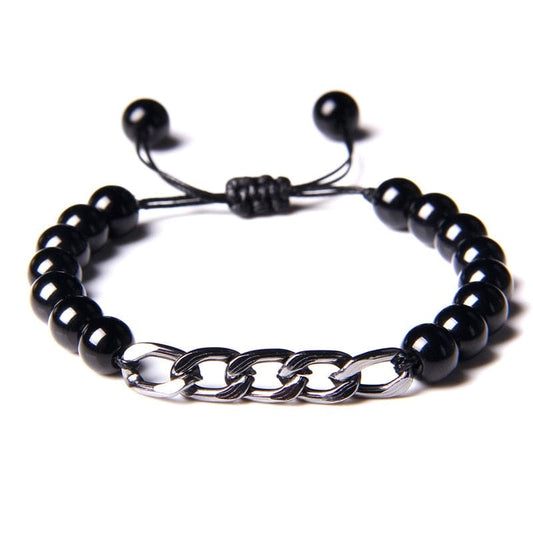 bracelet homme hematite Onyx