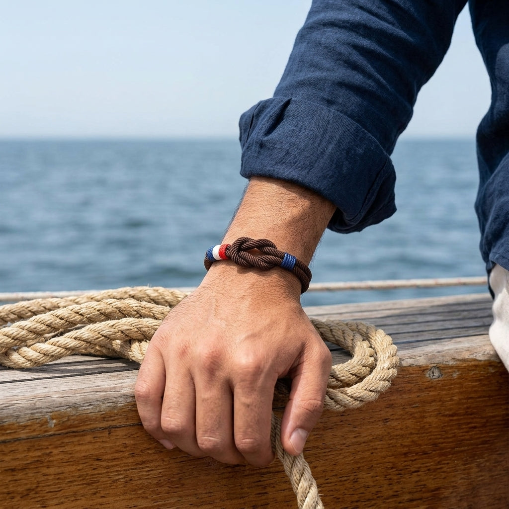 Bracelet Homme Nœud Marin – Cordon Résistant & Style Nautique Élégant