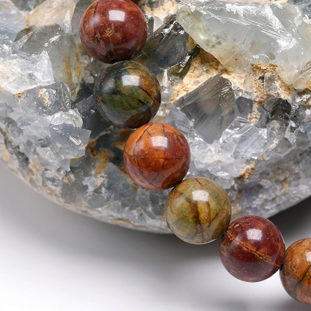 Bracelet Jaspe Impérial 6/8mm Pierre Naturelle | WristArt