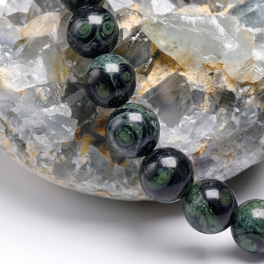 Bracelet Jaspe Kambaba 6/8mm Pierre Naturelle | WristArt