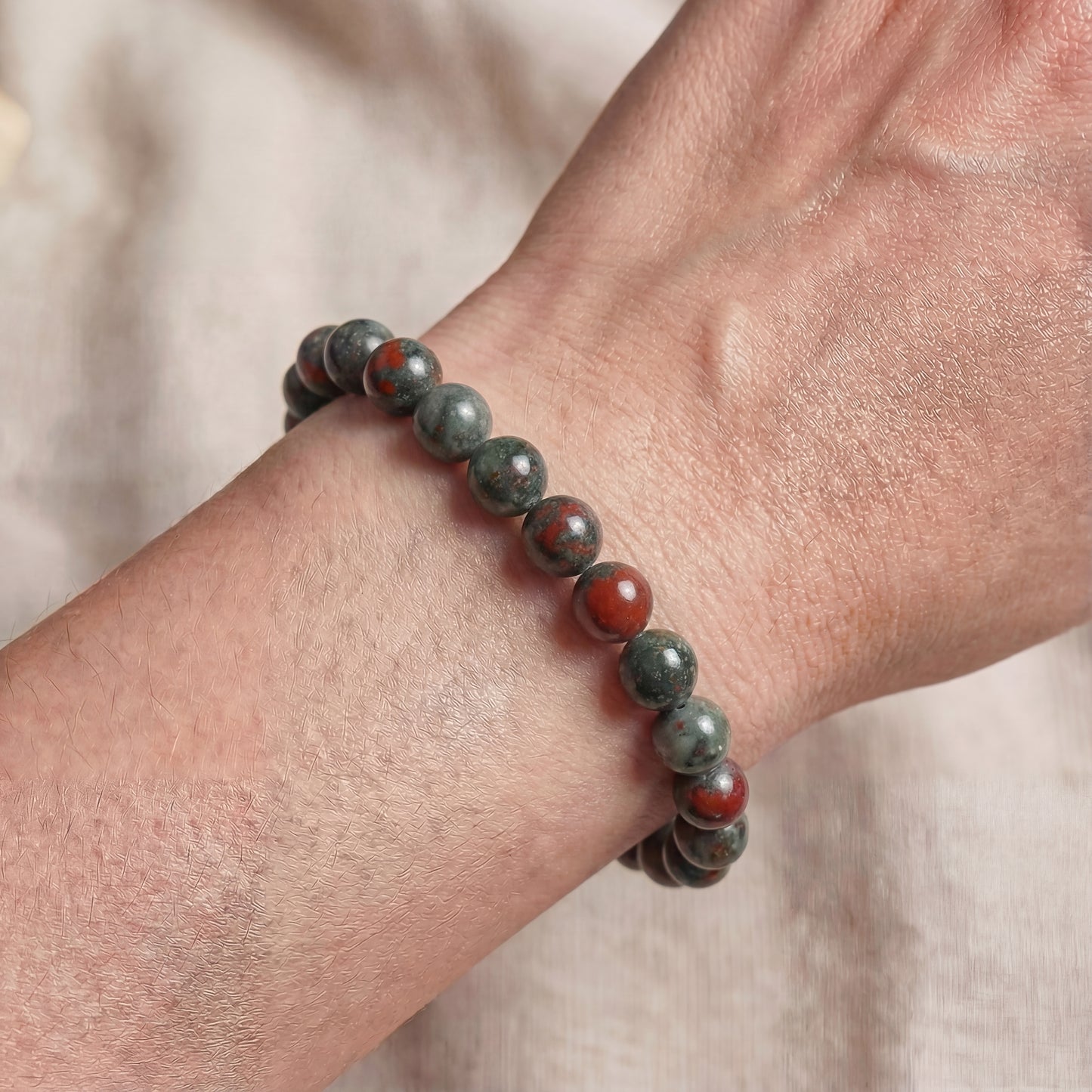 Bracelet Jaspe Sanguin
