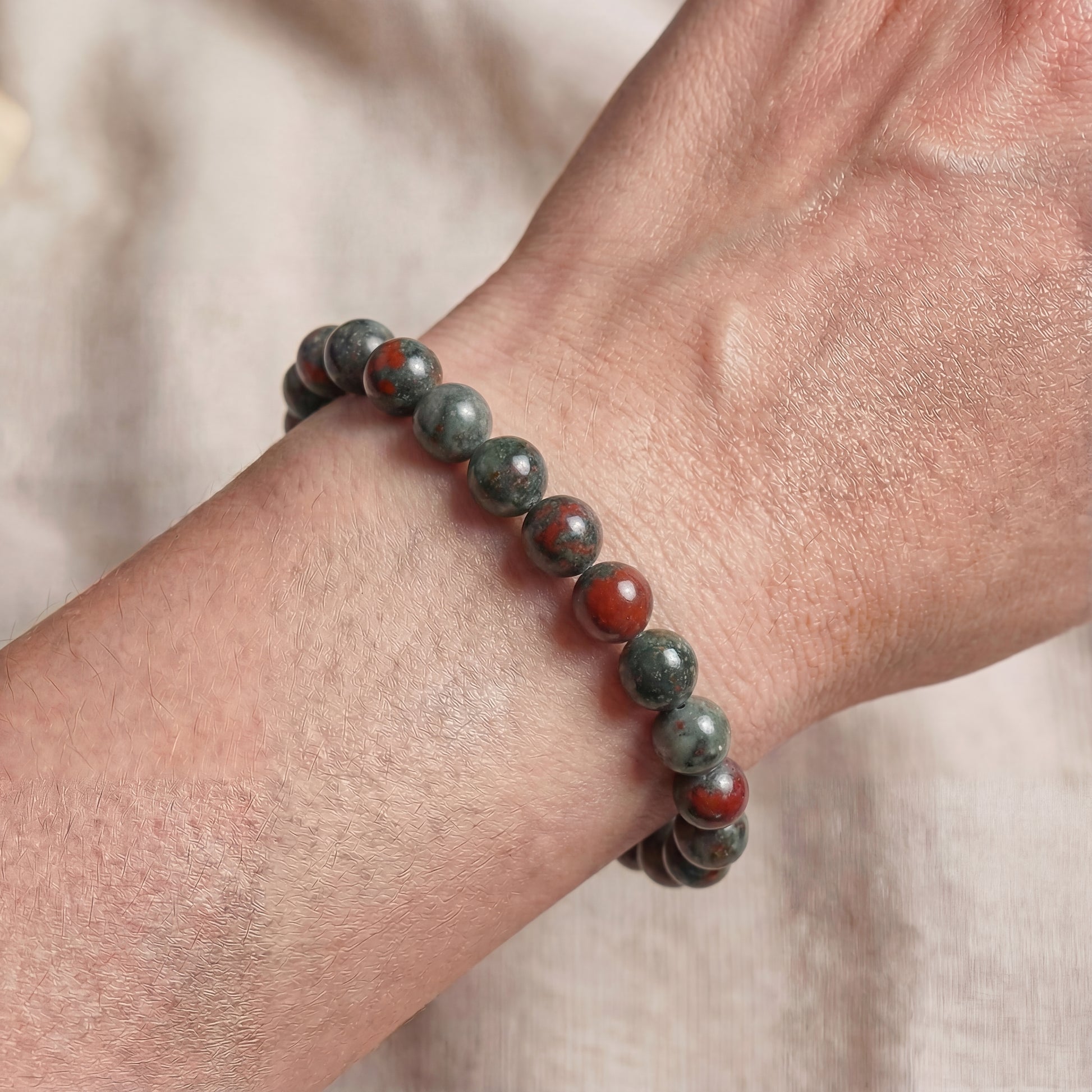Bracelet Jaspe Sanguin