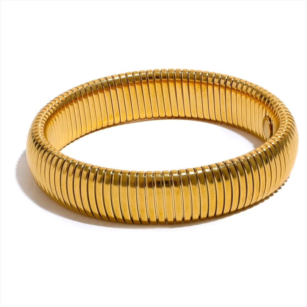 Bracelet Jonc Acier Femme 8-20mm Or / 15mm