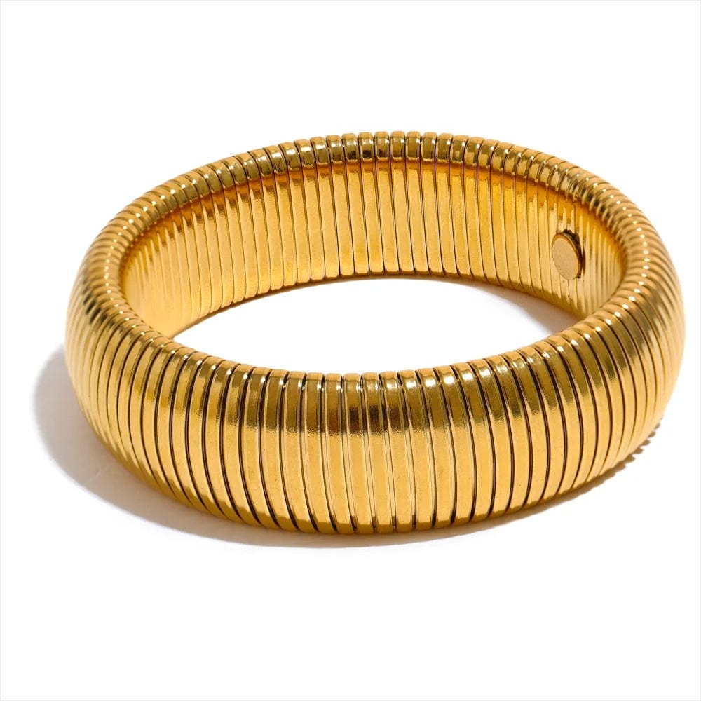 Bracelet Jonc Acier Femme 8-20mm Or / 20mm