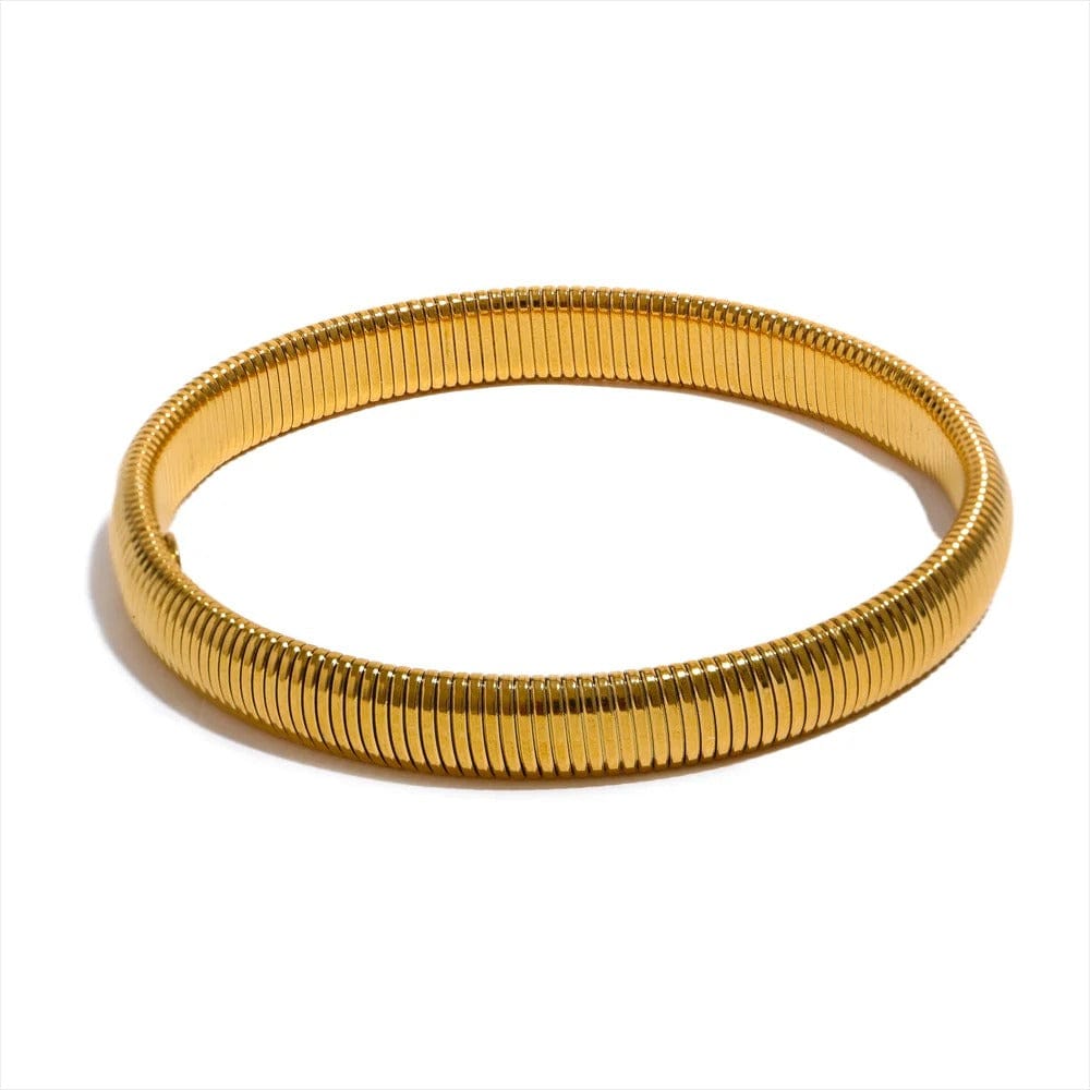 Bracelet Jonc Acier Femme 8-20mm Or / 8mm
