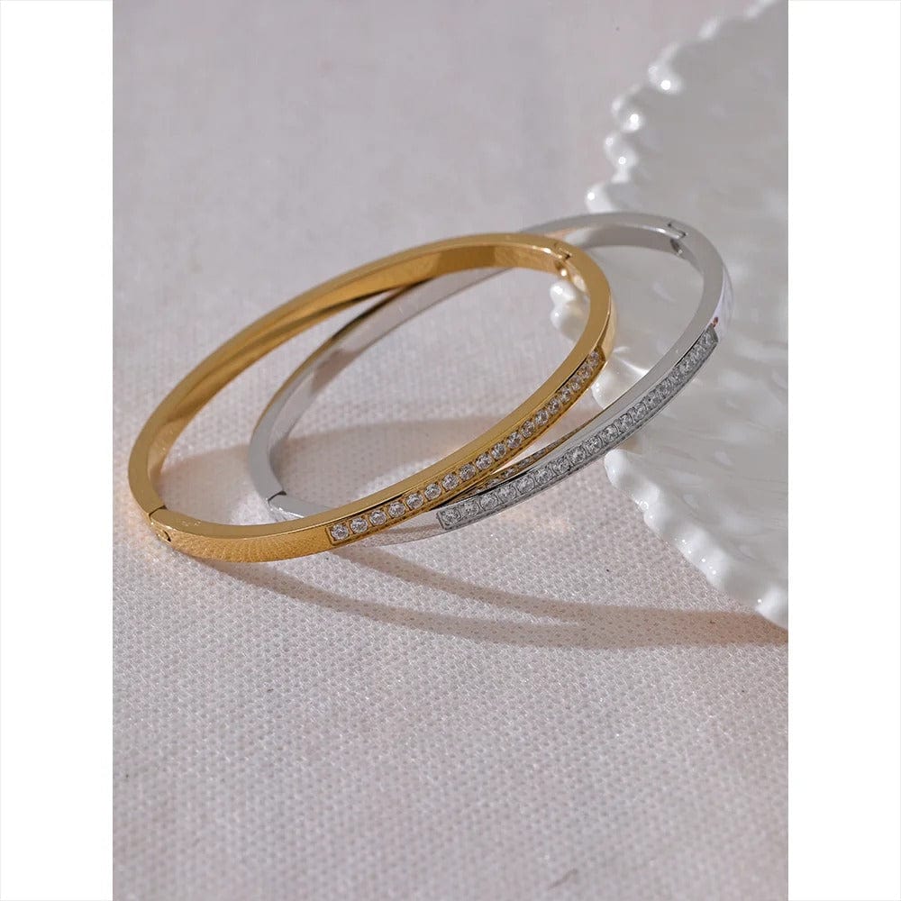 bracelet jonc doré femme