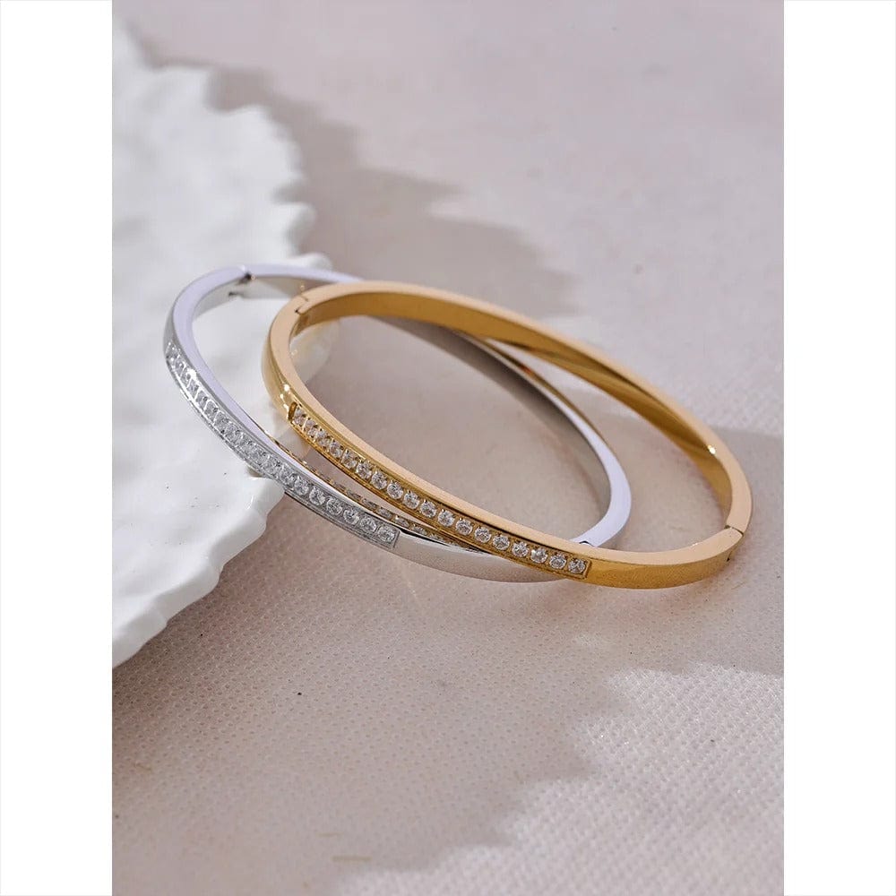 bracelet jonc doré femme