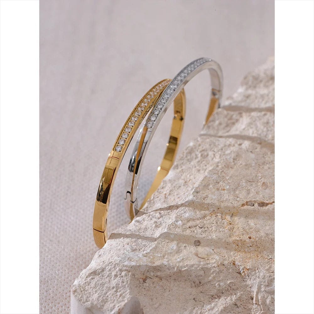bracelet jonc doré femme