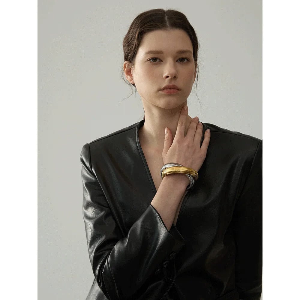 bracelet jonc femme acier inoxydable