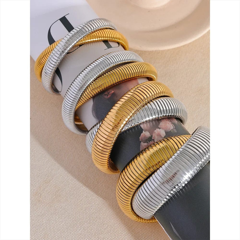 bracelet jonc femme acier inoxydable