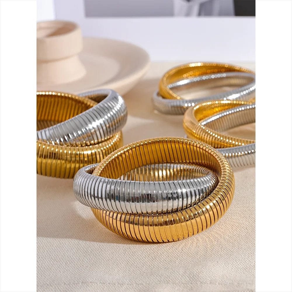 bracelet jonc femme acier inoxydable